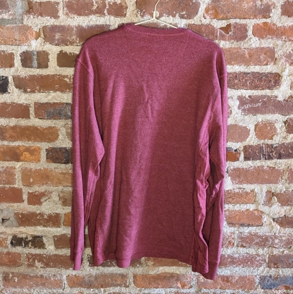 Levi's Large Brick Red Pullover Crew Neck Long Sleeve Shirt‎ - Picture 5 of 7